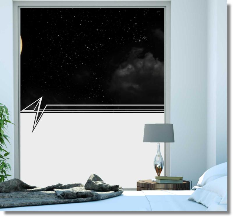 Fensterfolie Bordüre Dreieck